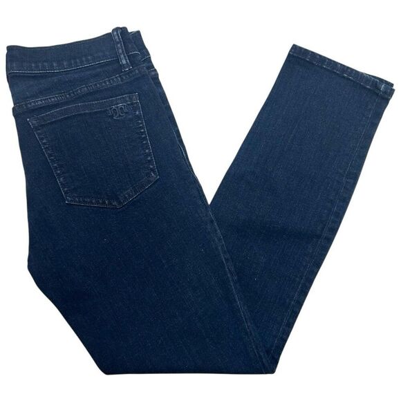 Tory Burch Cropped Skinny Denim Slim Medium Wash Jeans Womens Size 28 Blue - Picture 1 of 8